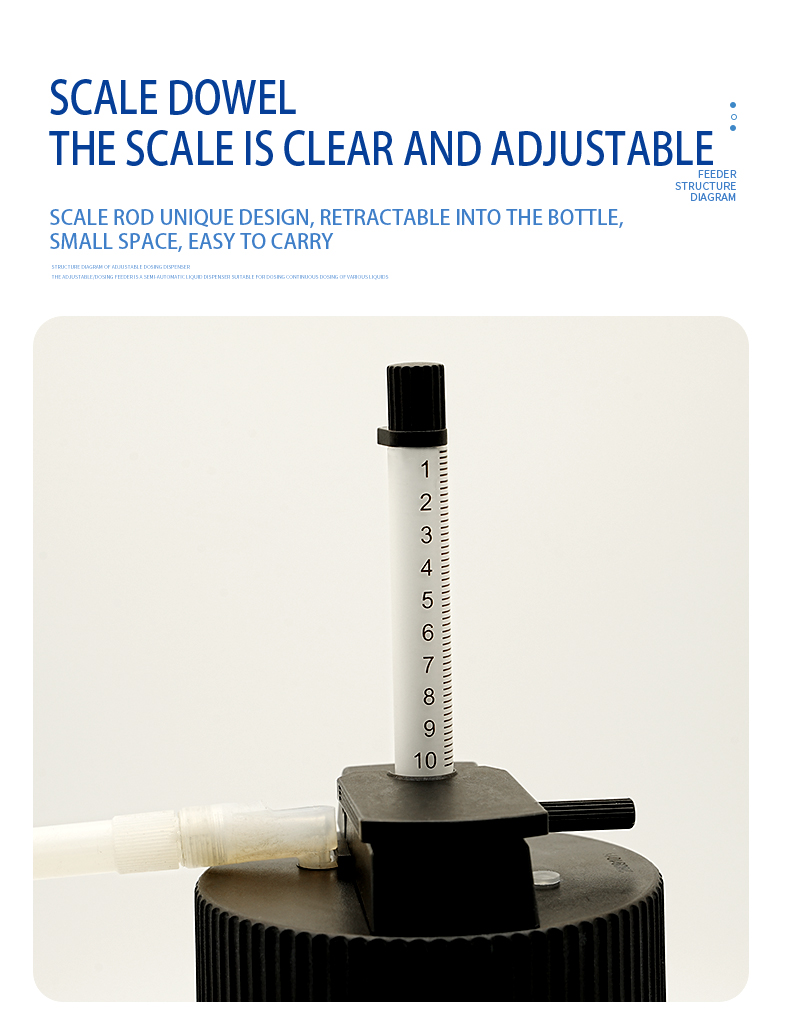 Quantitative glass reagent dispenser (Bustle series)