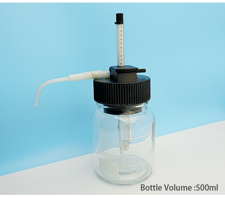Quantitative glass reagent dispenser (Bustle series)