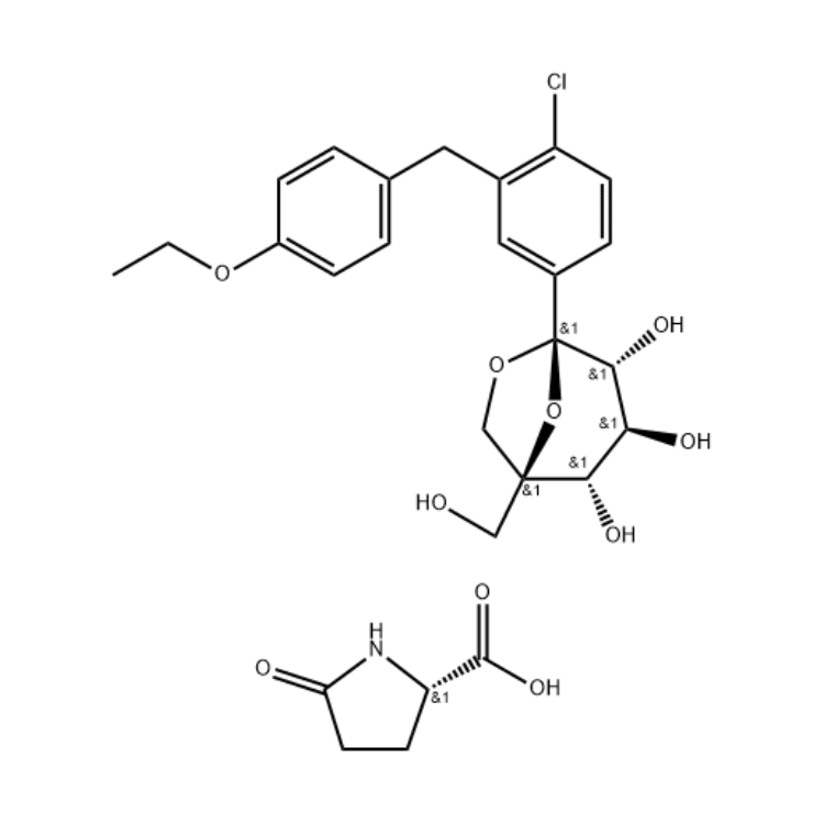 Ertugliflozin L-Pyroglutamic Acid CAS: 1210344-83-4